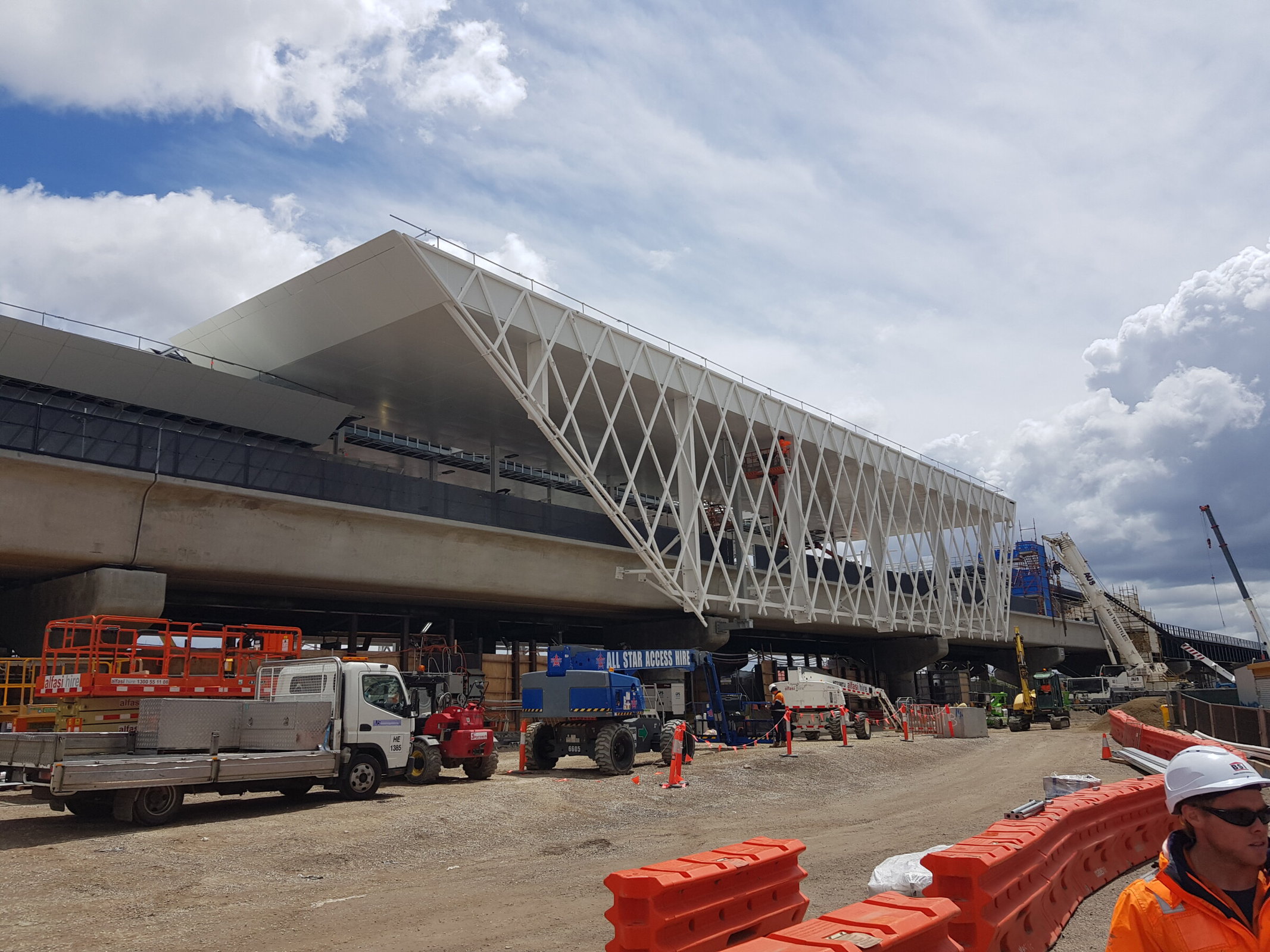 Genton Reservoir Station Construction Image